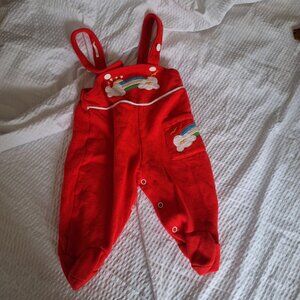 red jumper with clouds 0-6 months